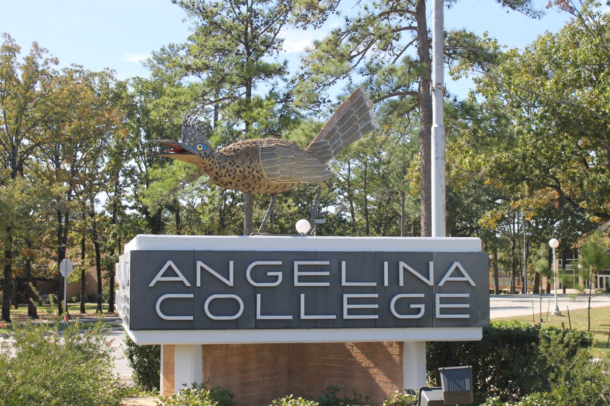 Angelina College sign, Lufkin, TX IMG