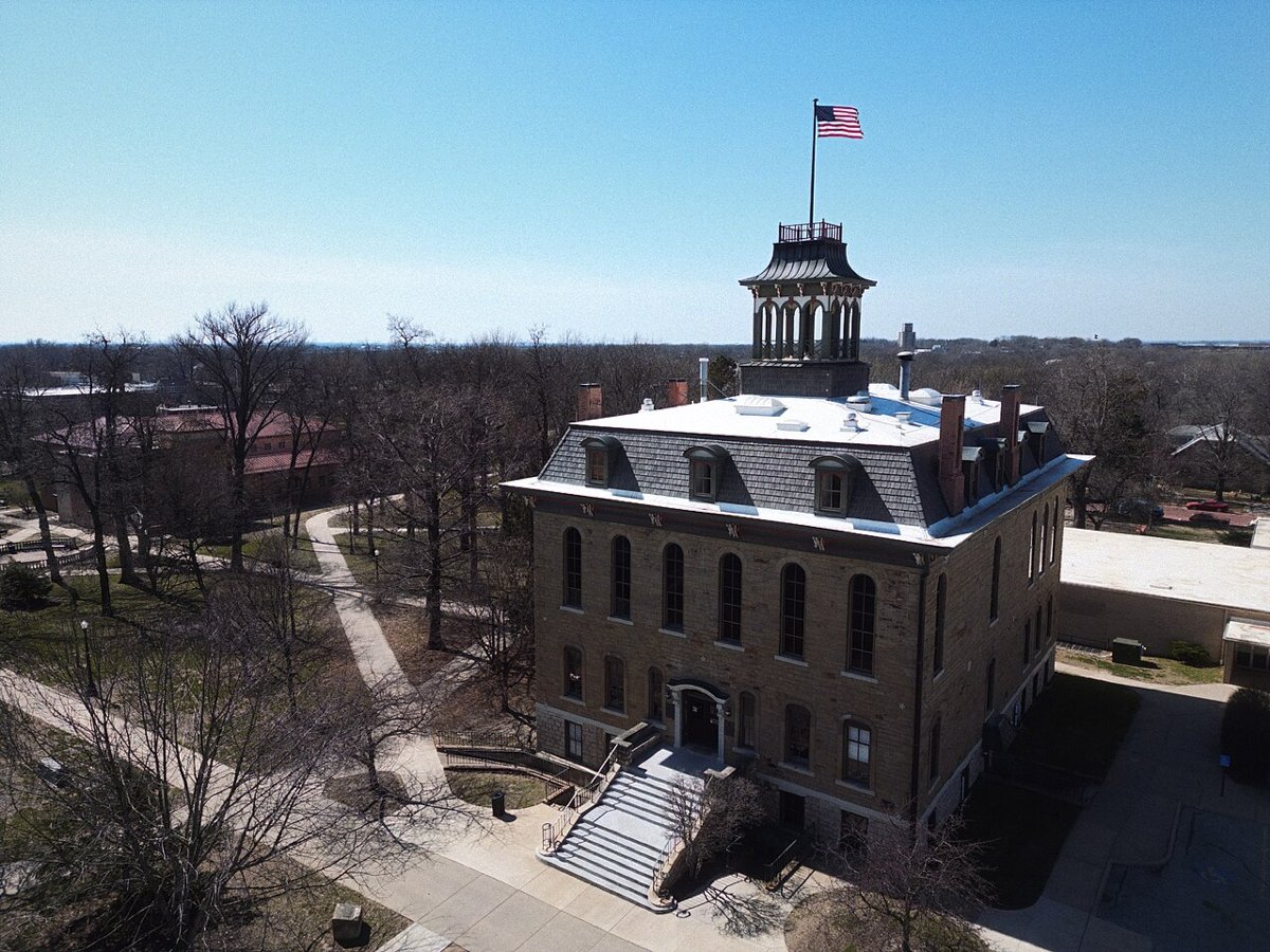 Parmenter Hall at Baker in Kansas by Ian Ballinger