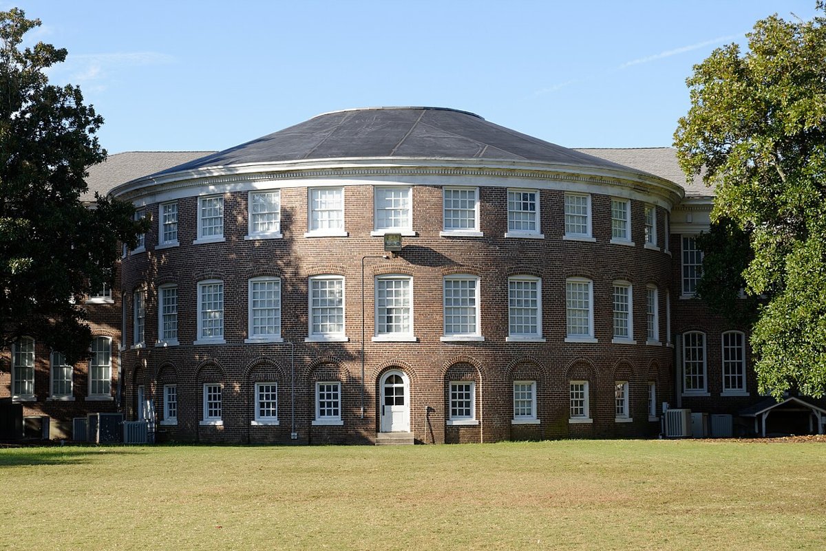 Rear of Davidson Hall at Coker College, Hartsville, SC, US