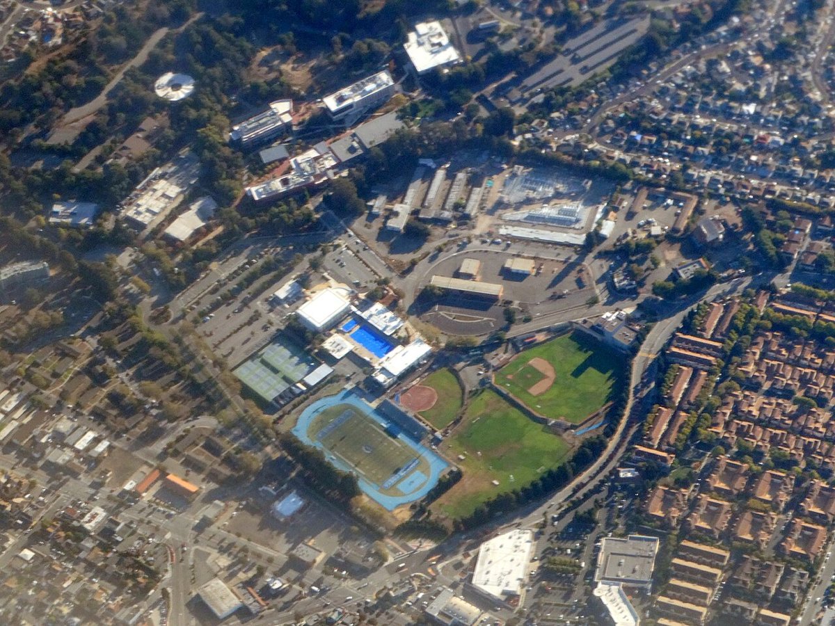 Aerial view of Contra Costa College, September