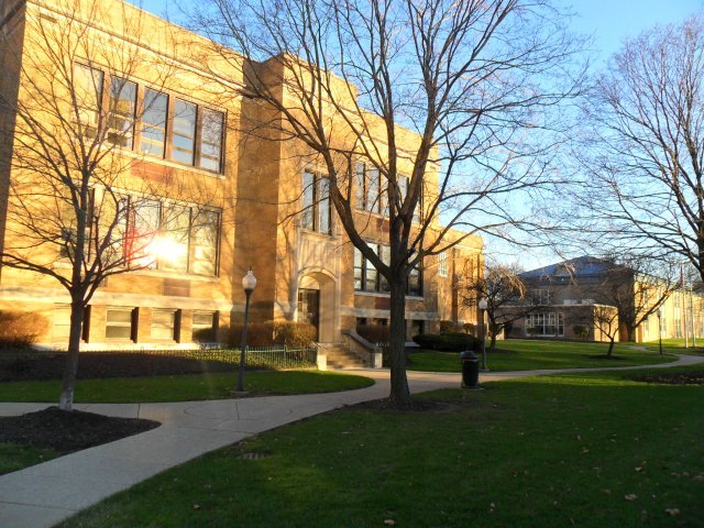 Franklin University Clock Tower with Fisher Hall and Columbus