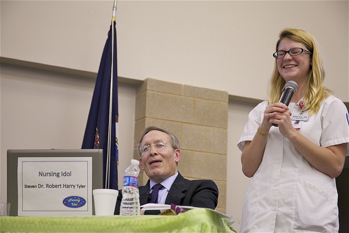 2017-05-31 15 12 26 View west at the east end of Virginia State Route 375 (College Drive) at Virginia State Route 3 (Germanna Highway) at the Germanna Community College Locust Grove Campus in Germanna Bridge, Orange County, Virginia
