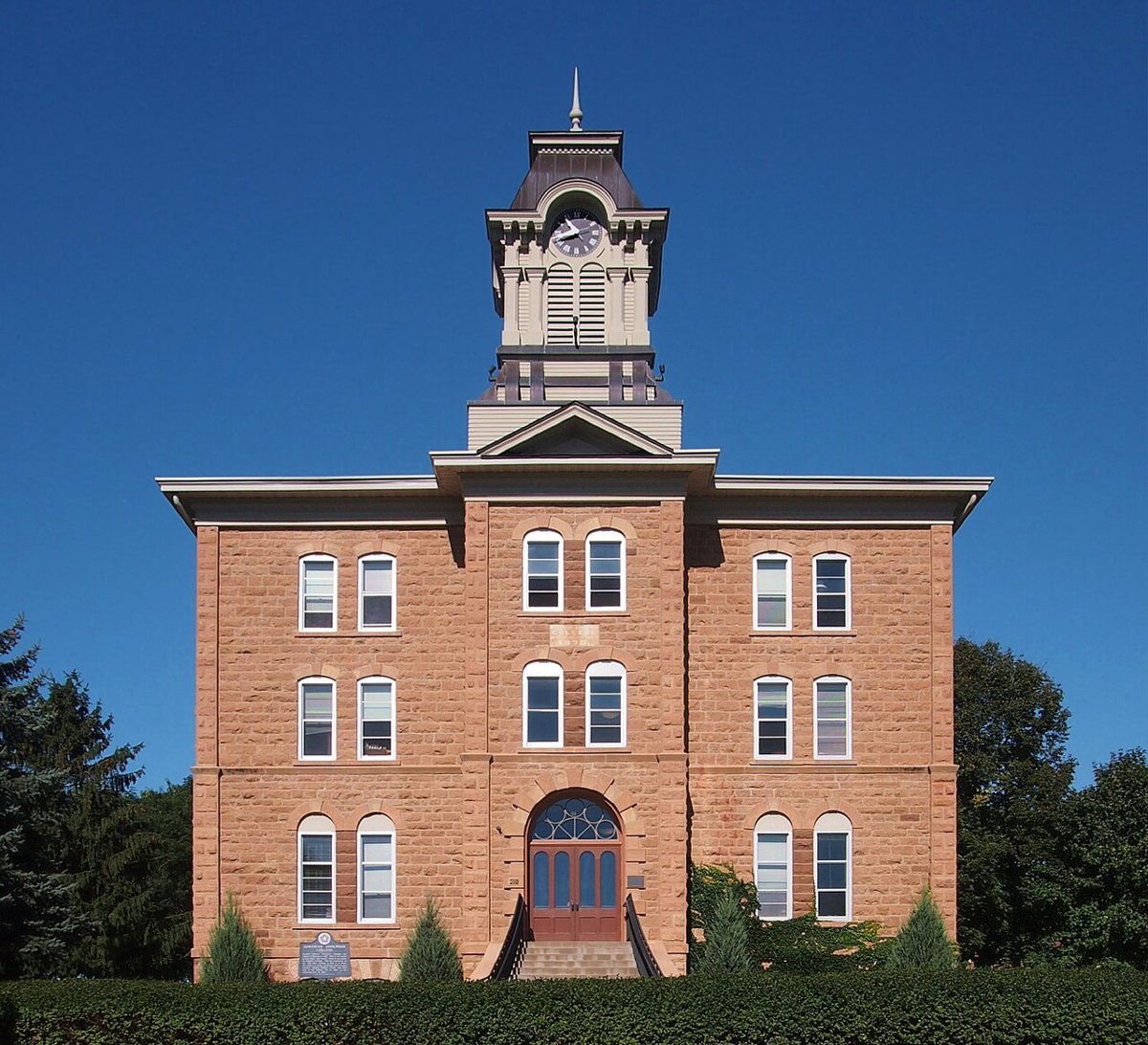 View of Gustavus Adolphus College, St. Peter, MN