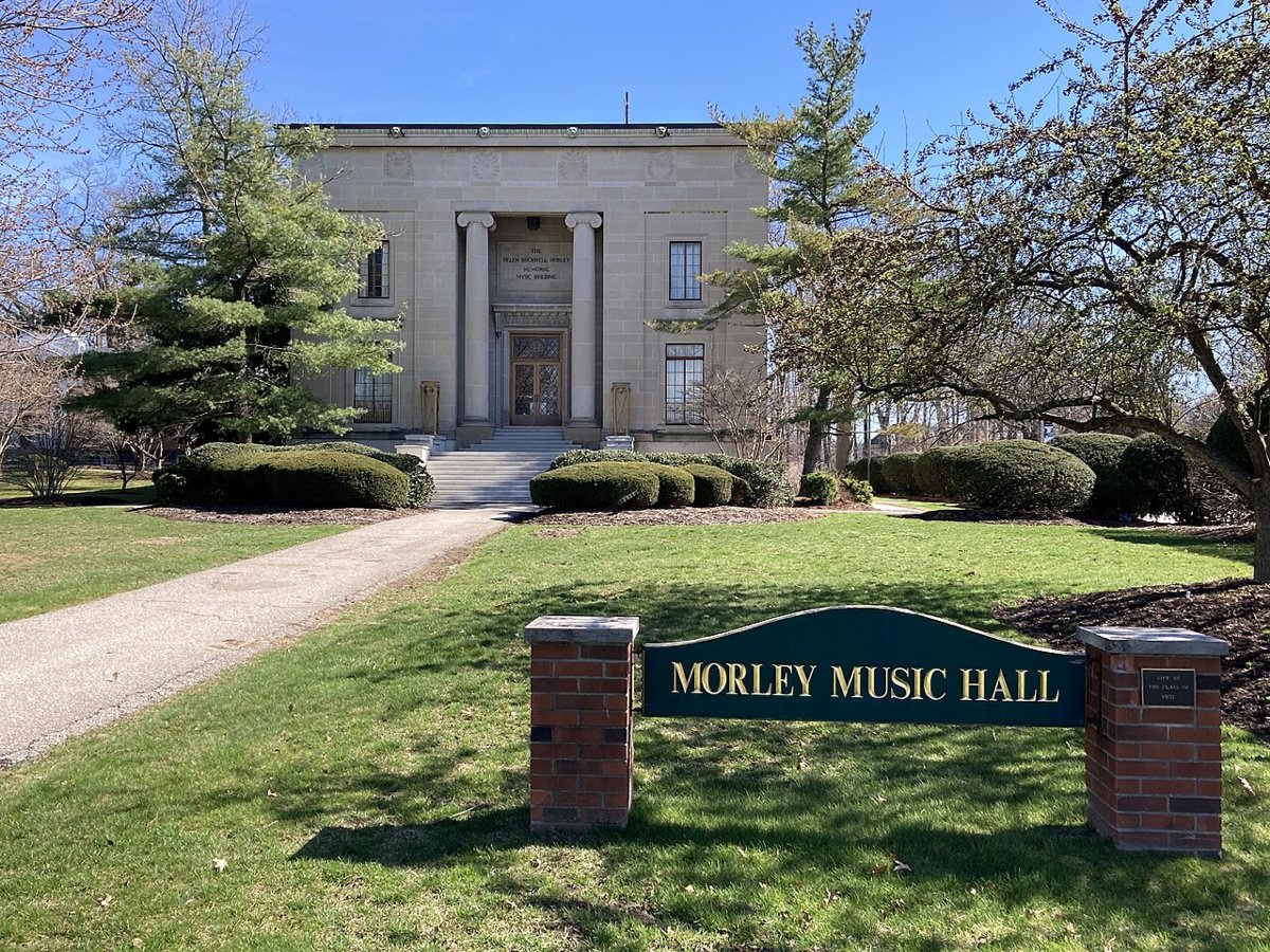 Morley Music Hall with sign