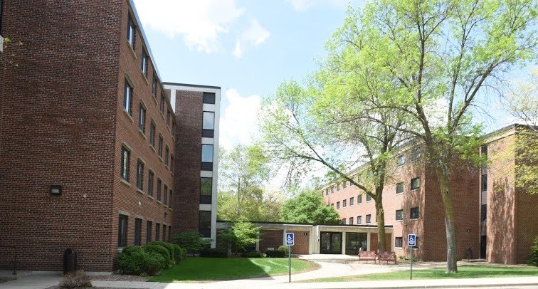 Augustana and Concord Halls Martin Luther College Spring