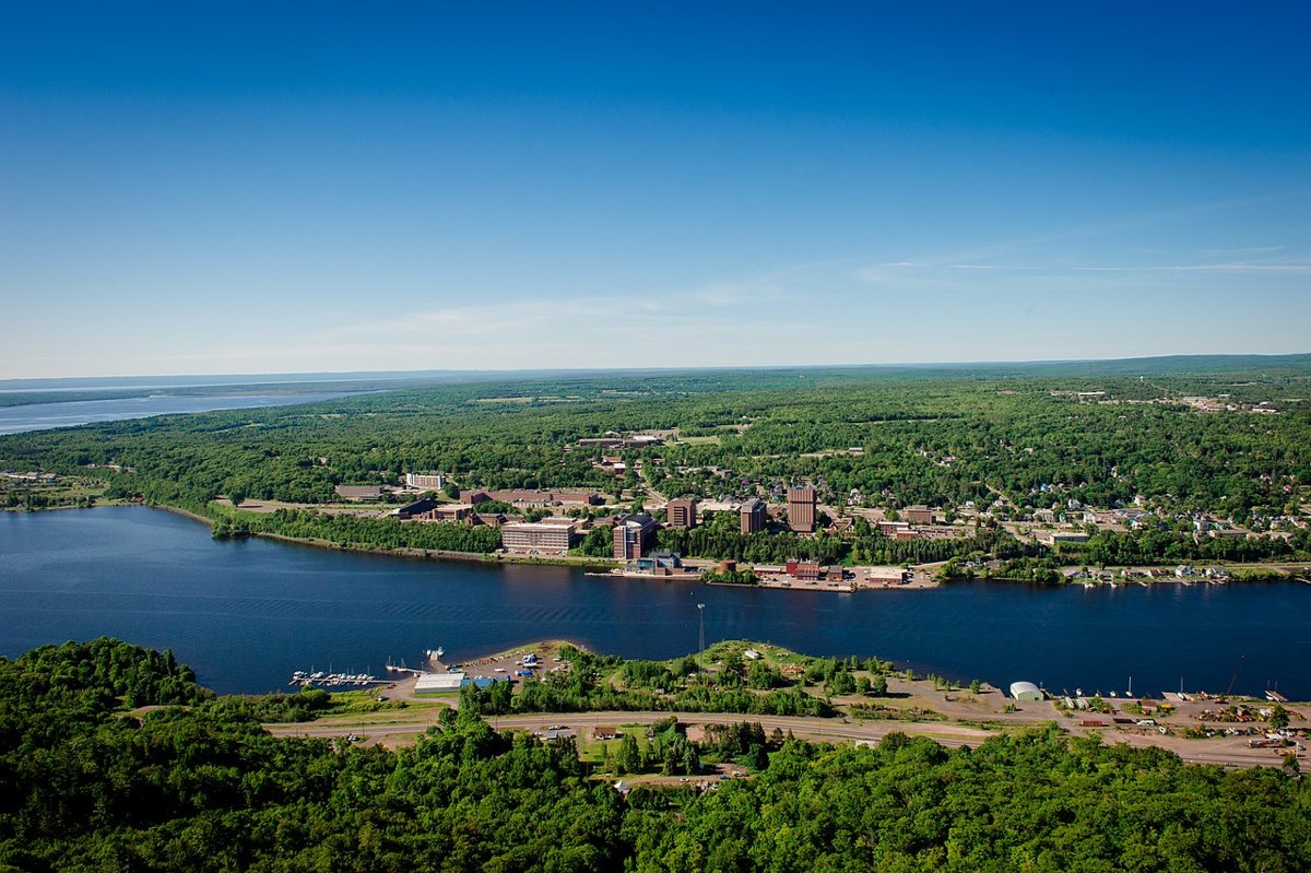 Main building, Michigan School of Mines, Houghton, Mich