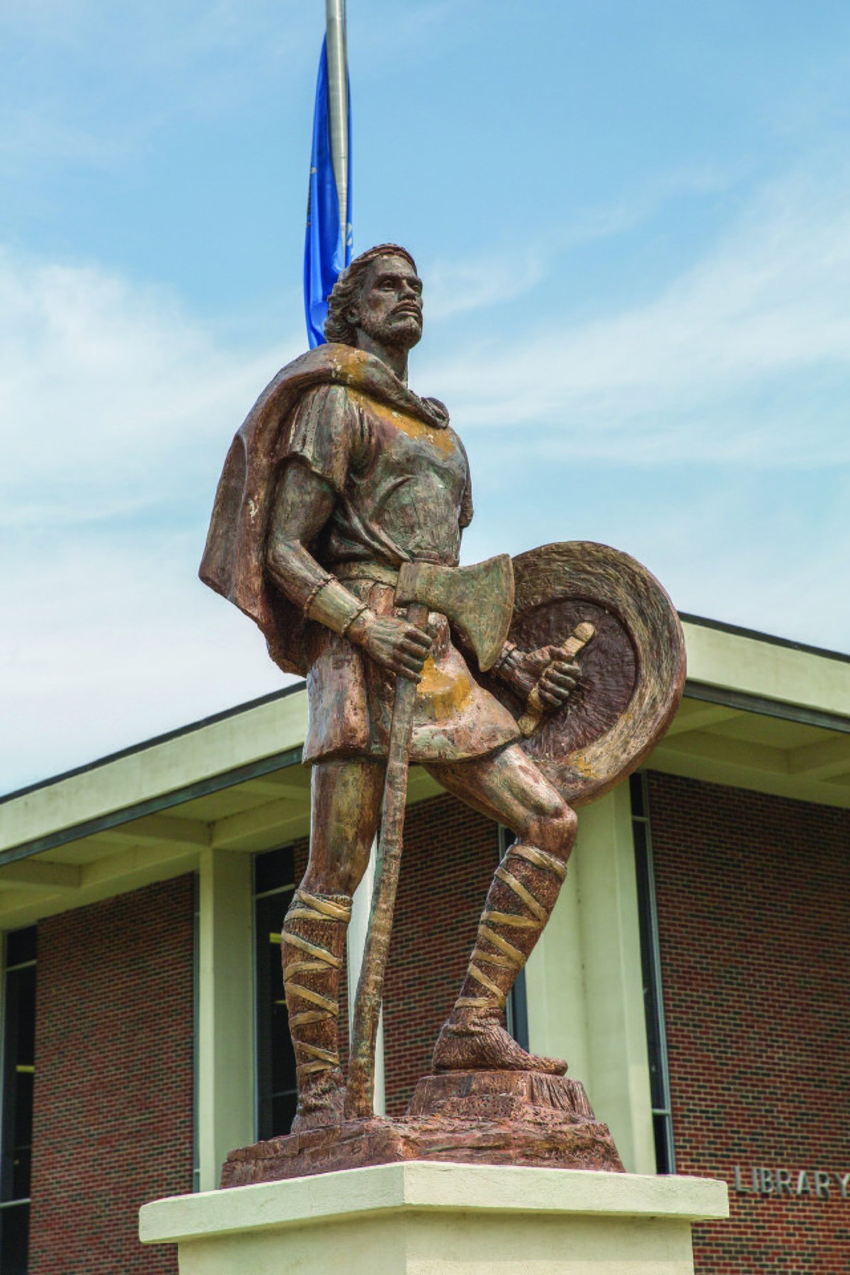 Statue of Odin on the Campus of NEO A&M College