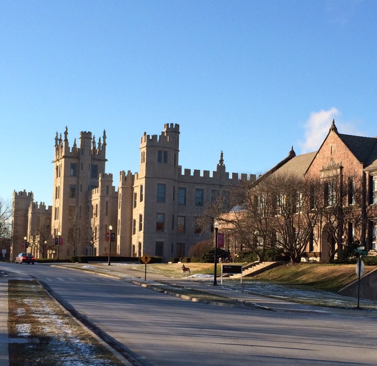 Altgeld Hall and Still Hall along College Ave