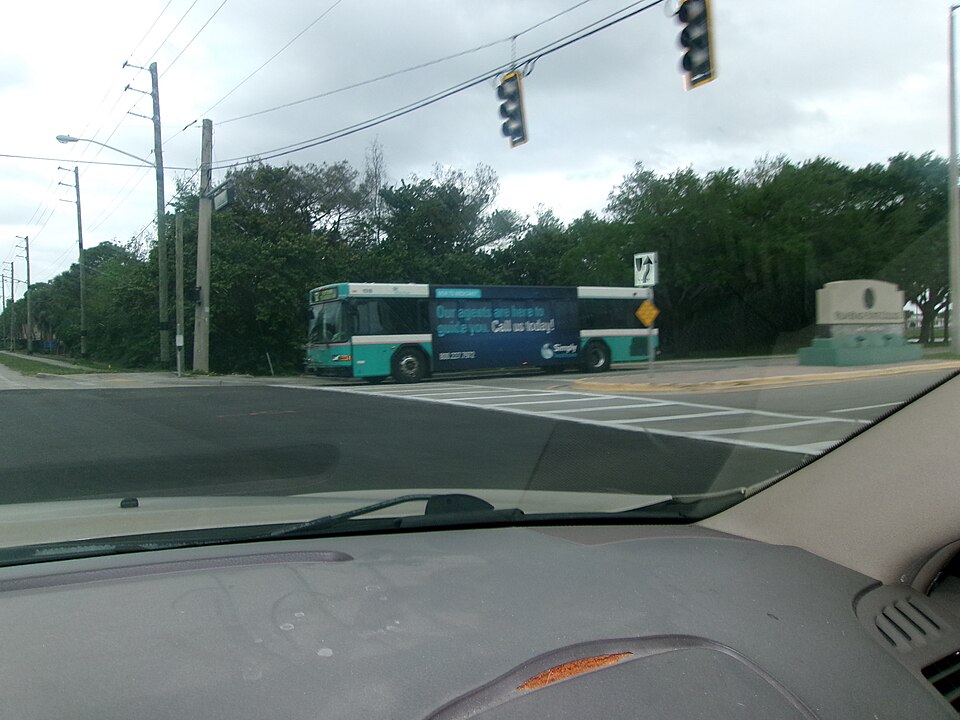 Palm beach state college after a rain storm