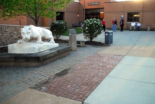 Penn State DuBois Campus Nittany Lion on Quad