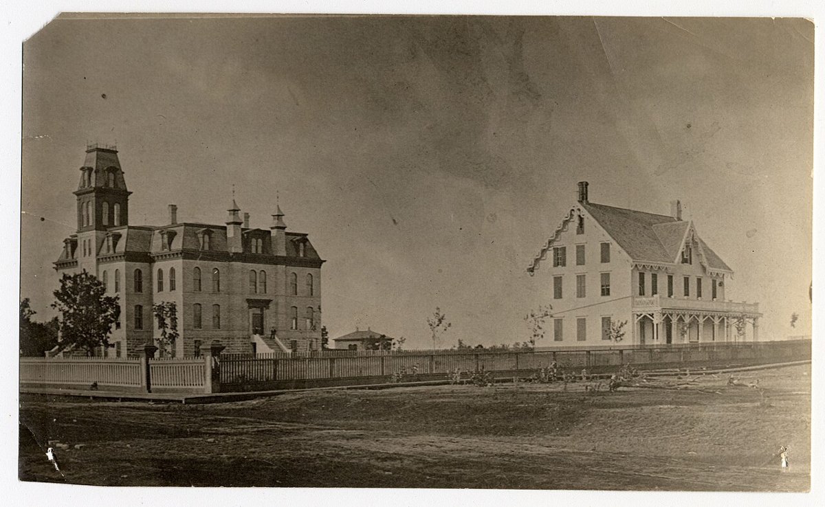 Old Main Building and Stearns House, St. Cloud State University, St. Cloud, Minnesota - DPLA - 76ec16bf73aa628314f4e6f77bac7ac3