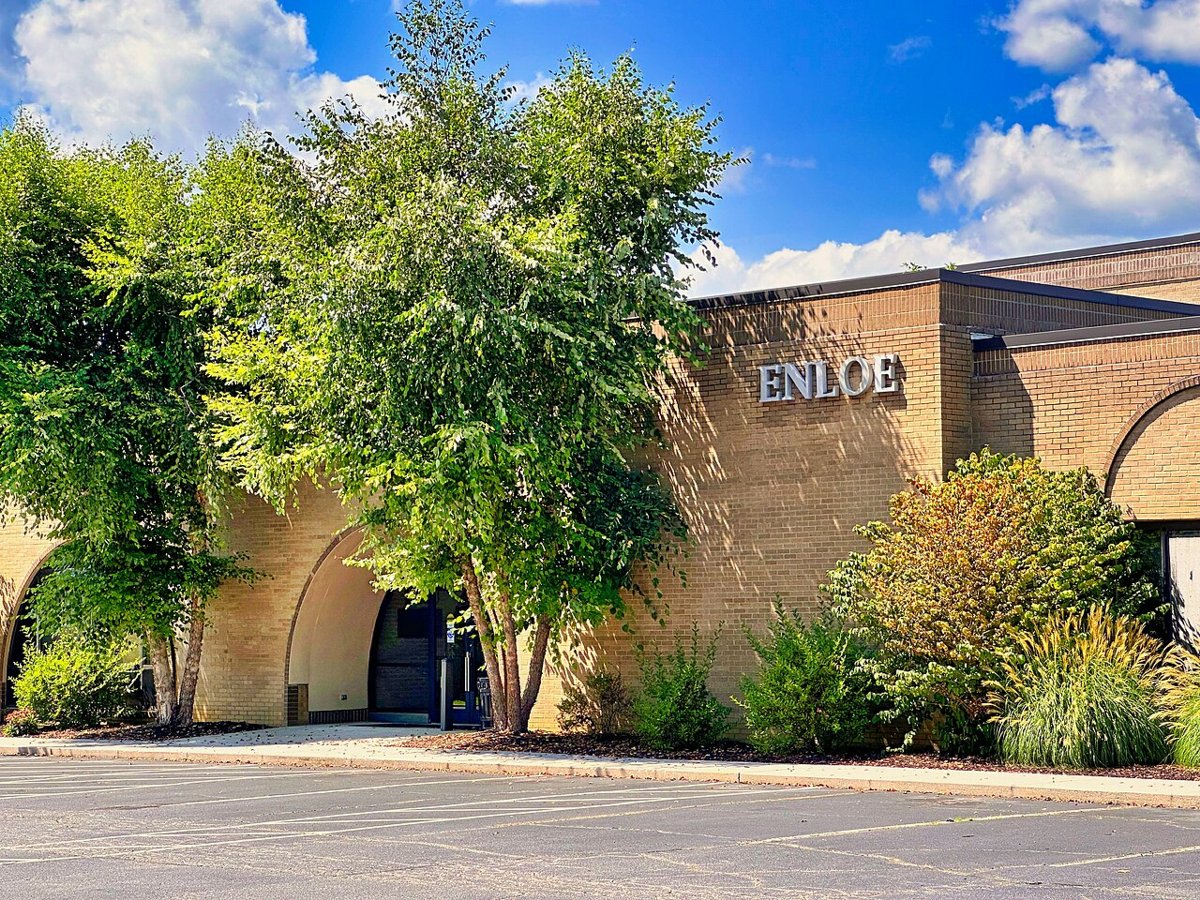The Enloe building on the Tri-County Community College campus in Peachtree, N.C. on Aug. 5