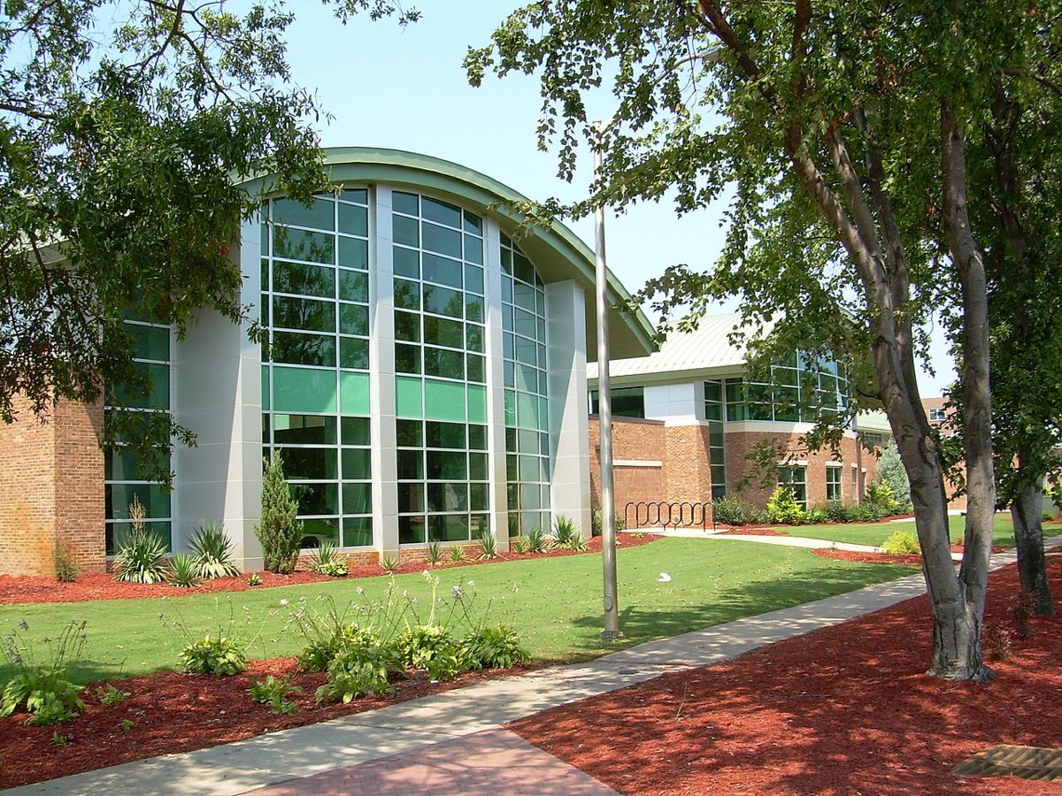 University of North Carolina at Pembroke water feature and amphitheatre