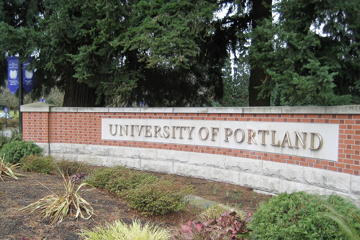 University of Portland entrance sign