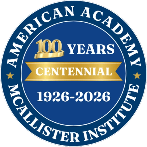 American Academy McAllister Institute of Funeral Service logo