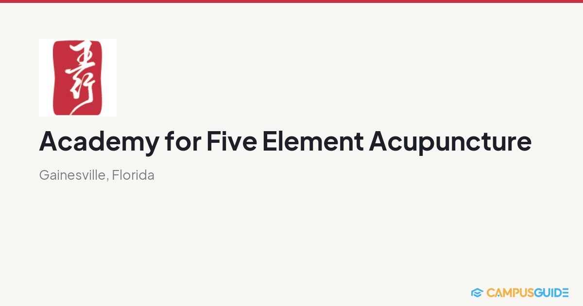 Academy for Five Element Acupuncture | CampusGuide