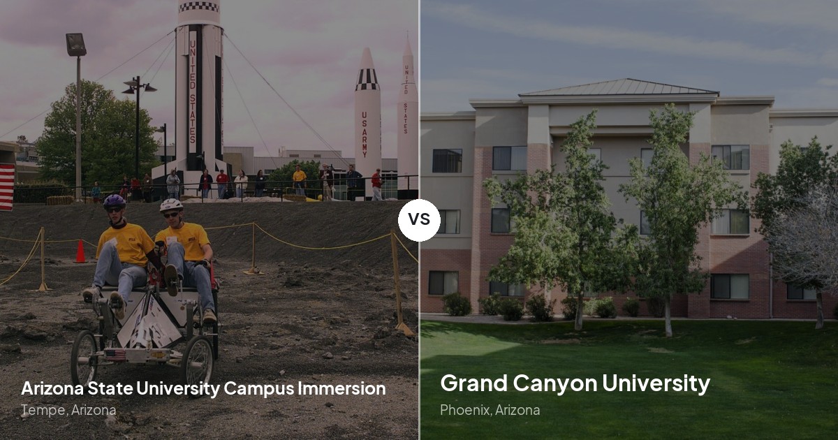 Grand Canyon University Vs Arizona State University