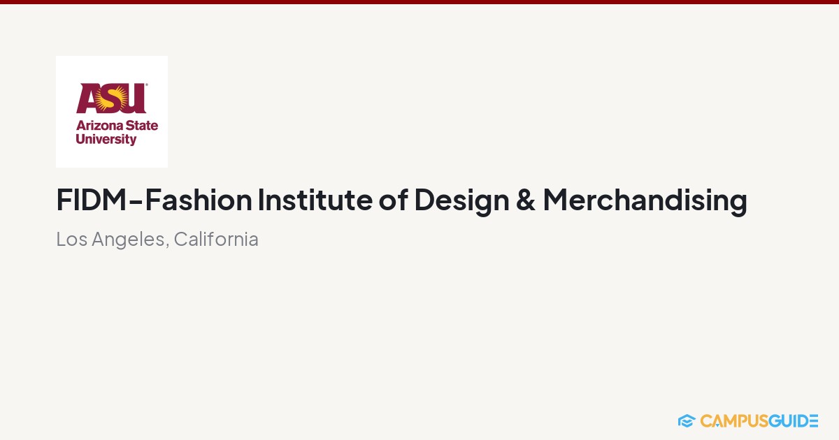 FIDM-Fashion Institute of Design & Merchandising Majors & Programs