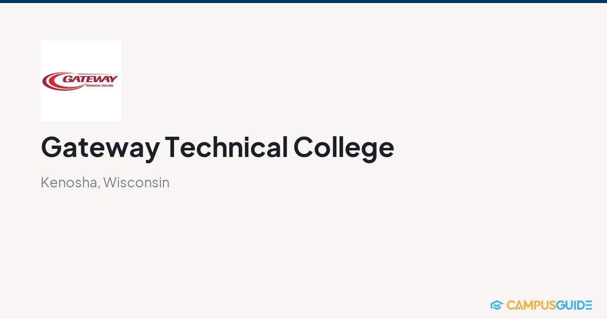 Gateway Technical College: $4,853 Tuition | CampusGuide