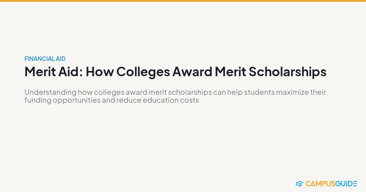 Merit Aid: How Colleges Award Merit Scholarships | CampusGuide