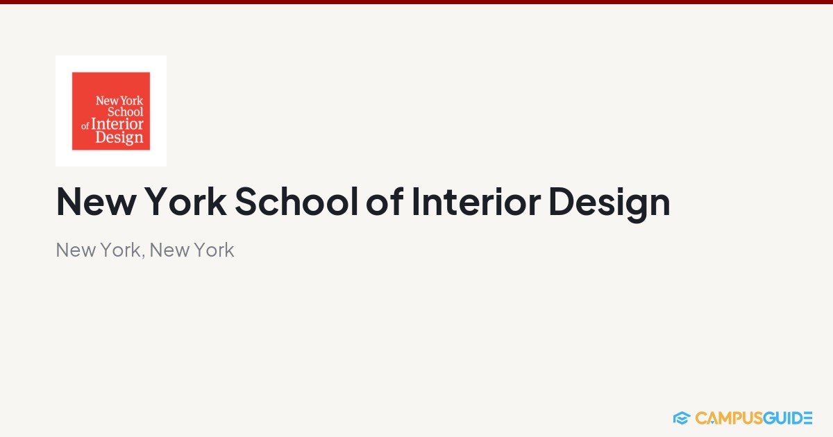 New York School of Interior Design Cost & Financial Aid