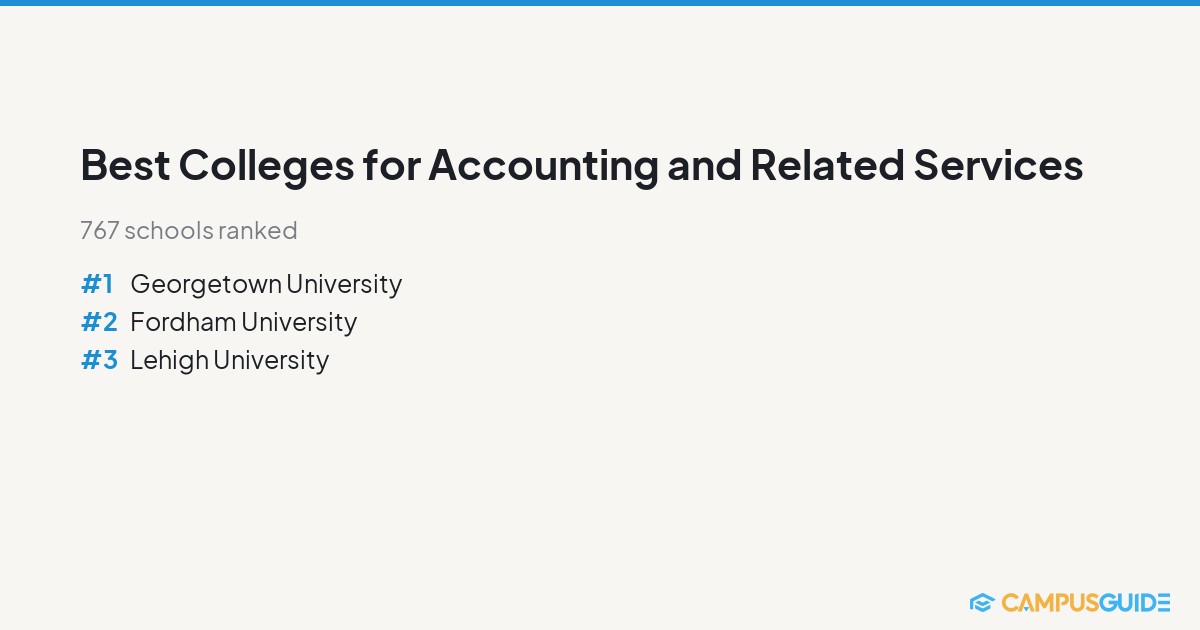 Best Colleges for Accounting and Related Services | CampusGuide