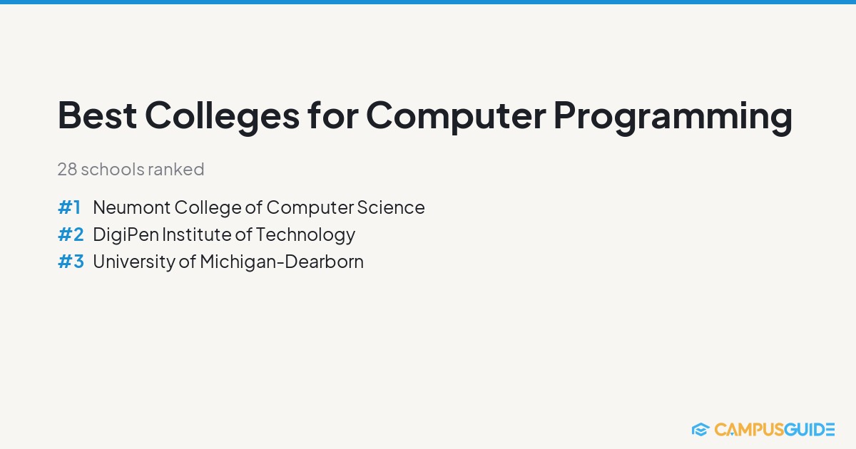 Best Colleges for Computer Programming | CampusGuide