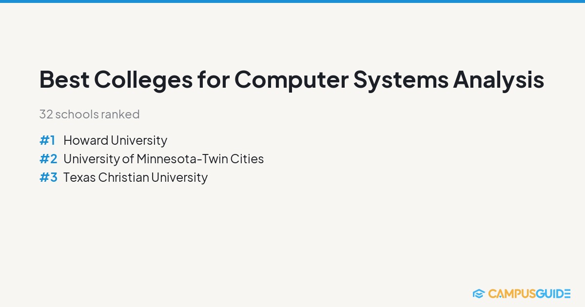 Best Colleges for Computer Systems Analysis | CampusGuide