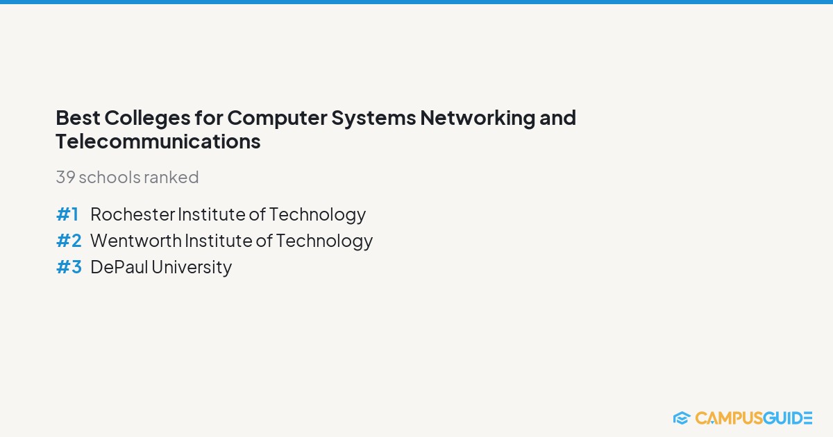 Best Colleges for Computer Systems Networking and Telecommunications ...