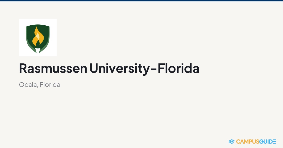 Rasmussen University-Florida: $15,117 Tuition | CampusGuide